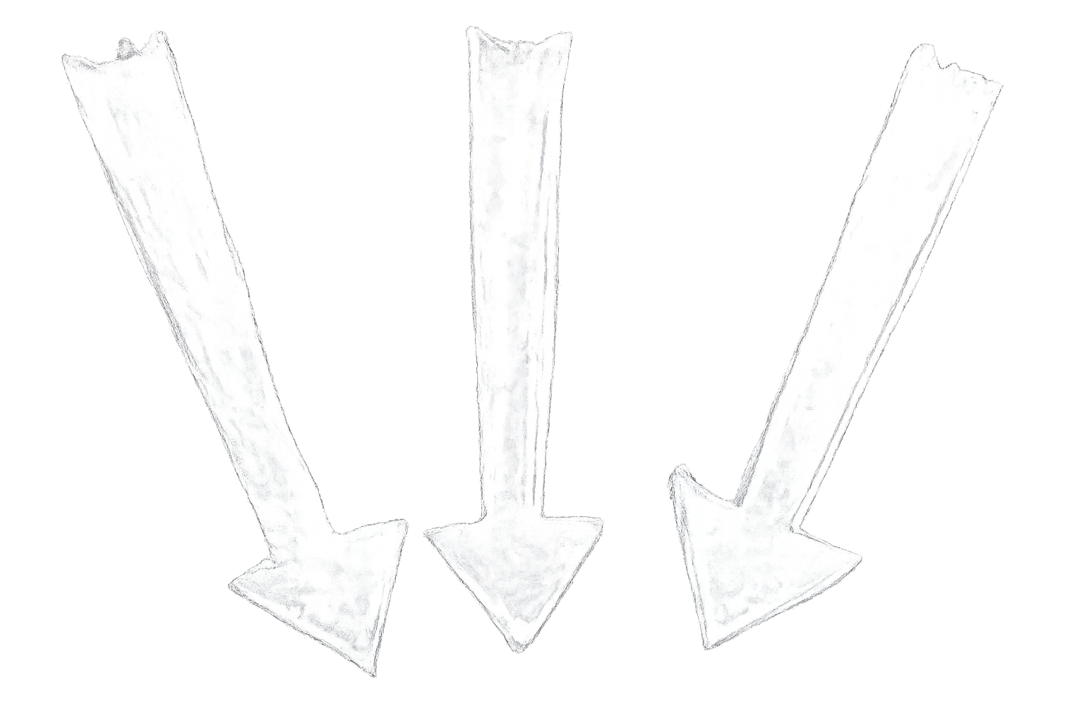 Pointing down toward the form